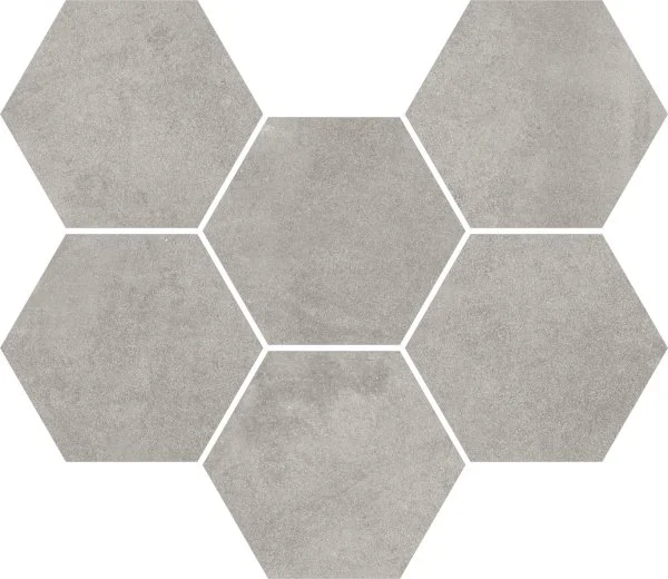 Керамогранит Coliseum Экспо Грэй Мозаика Гексагон (Натуральная, 25х29) в Саратове