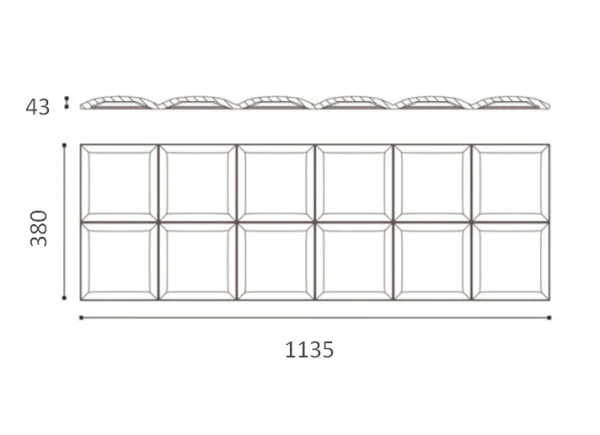 Декоративная панель NMC Arstyl Square (113.5x38x3 см) в Саратове
