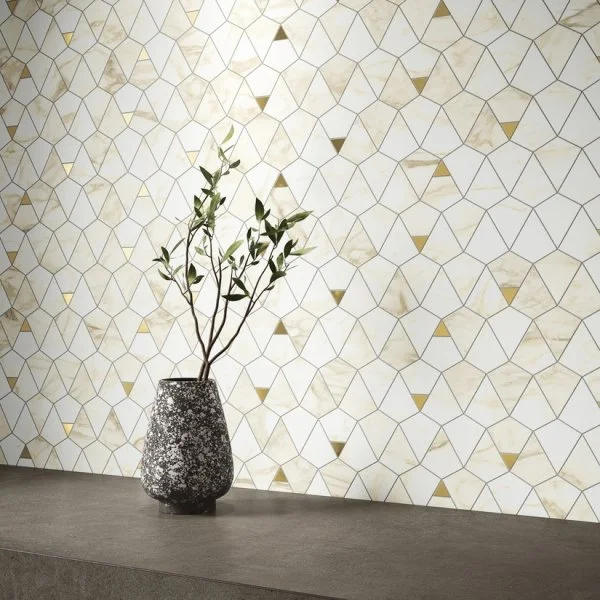 Керамогранит Italon Этернум Каррара Мозаика Вертекс 25.8х30 (Натуральная) в Саратове