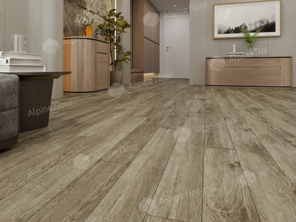 Каменно-полимерная плитка Alpine Floor Grand Sequoia Village Венге Грей ECO 11-807 4мм, 43 класс в #REGION_NAME_DECLINE_PP#